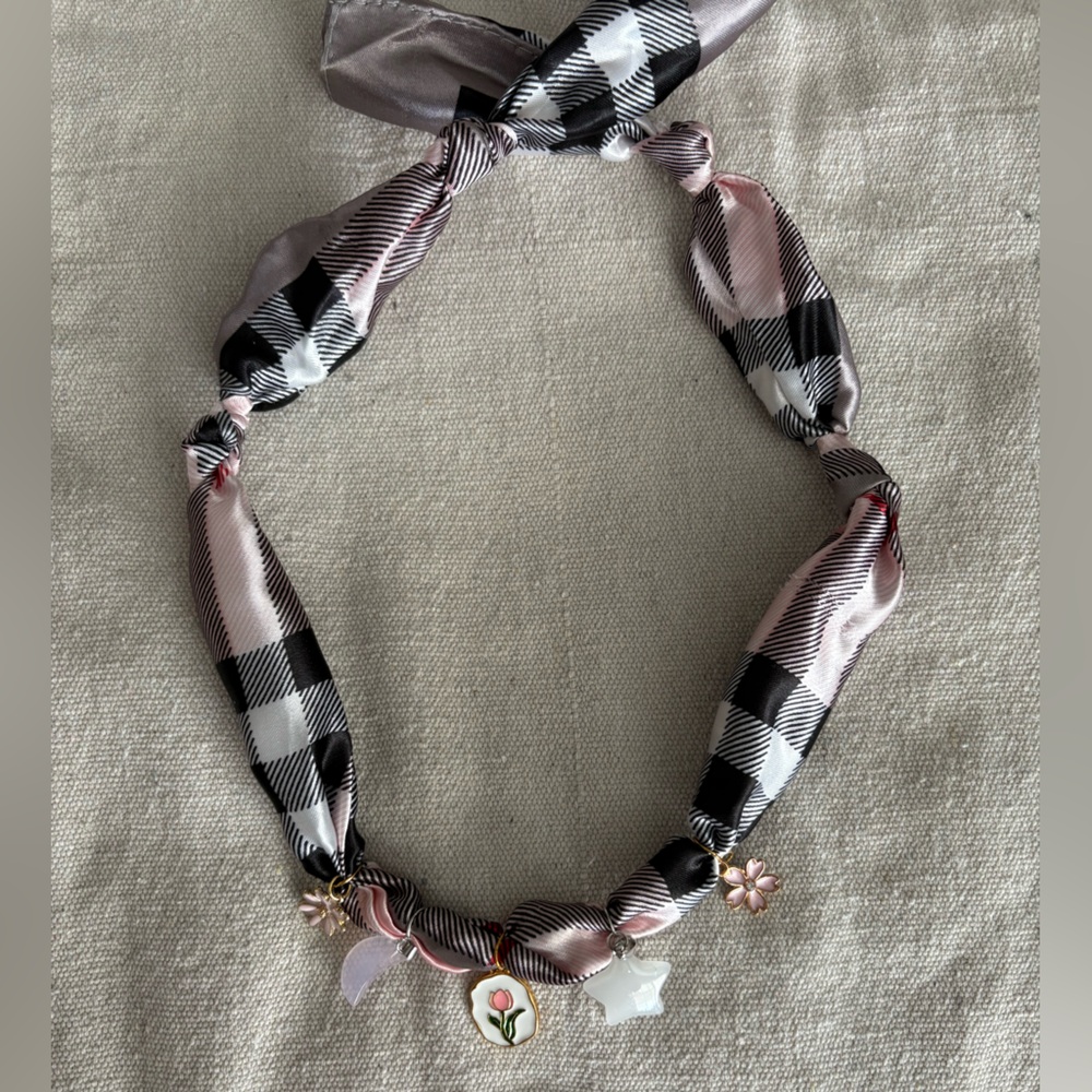 Handmade Scarf Charm Necklace